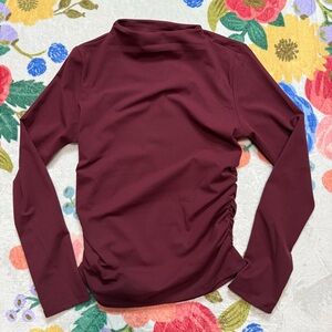 Active USA Maroon Long Sleeve Top